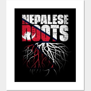 Nepalese Roots Nepal Heritage Flag Posters and Art
